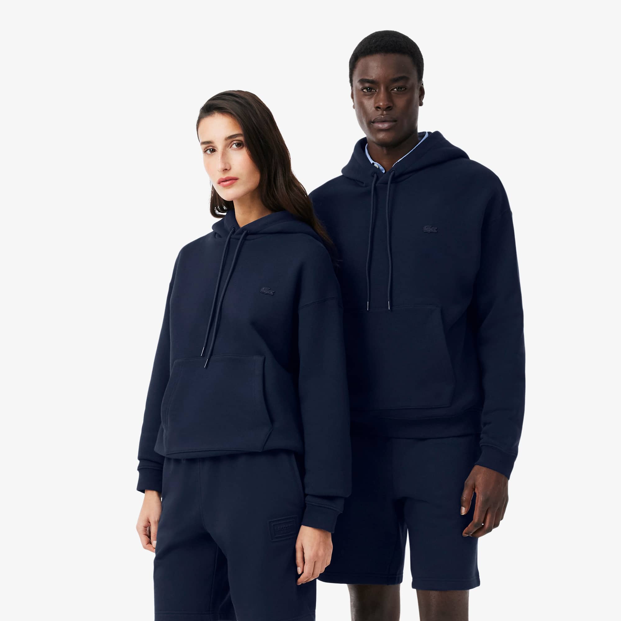 Unisex Heavy Fleece Hoodie - Navy Blue