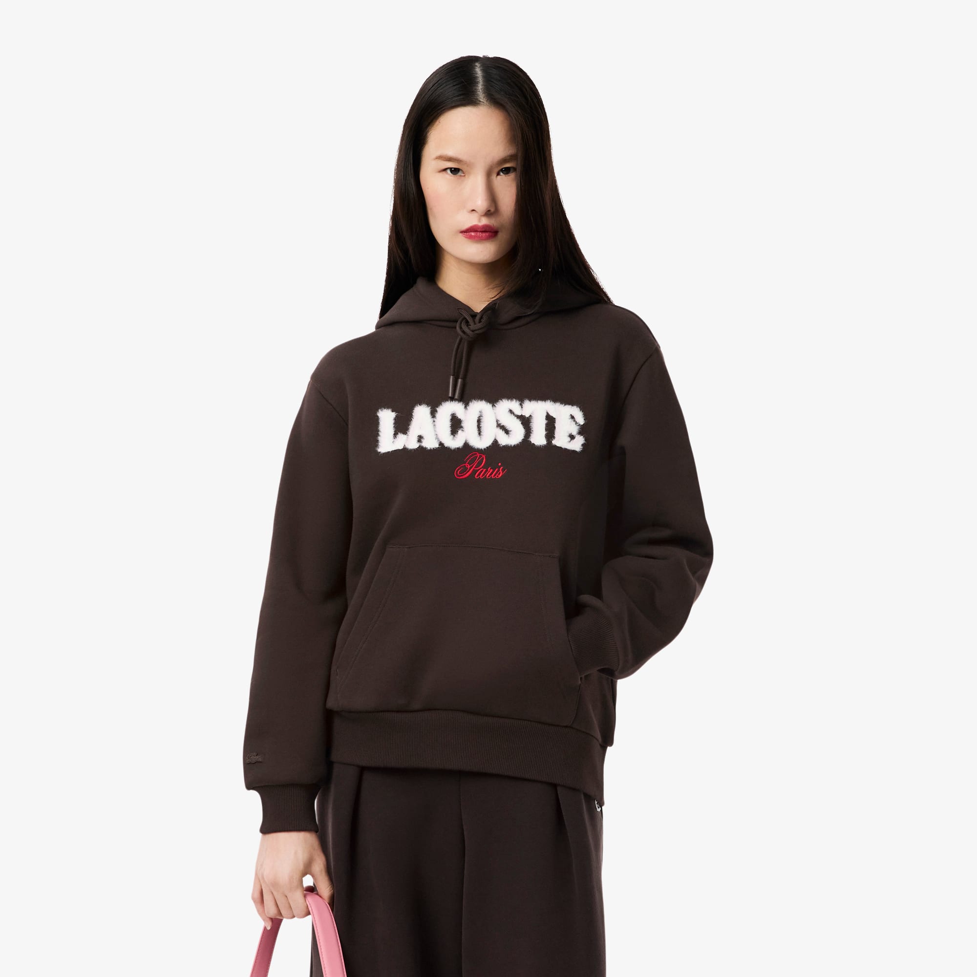 Women's Fleece Logo Hoodie - Brown