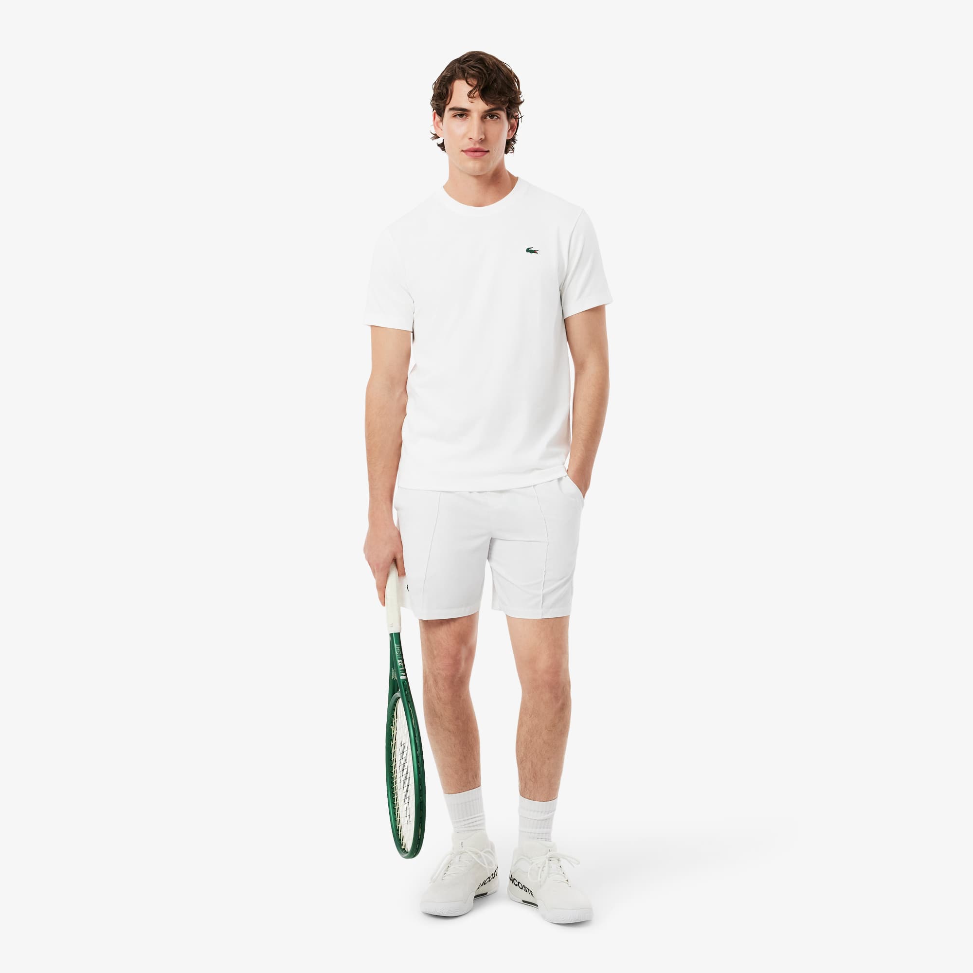 Ultra Dry Printed Tennis T-Shirt - White