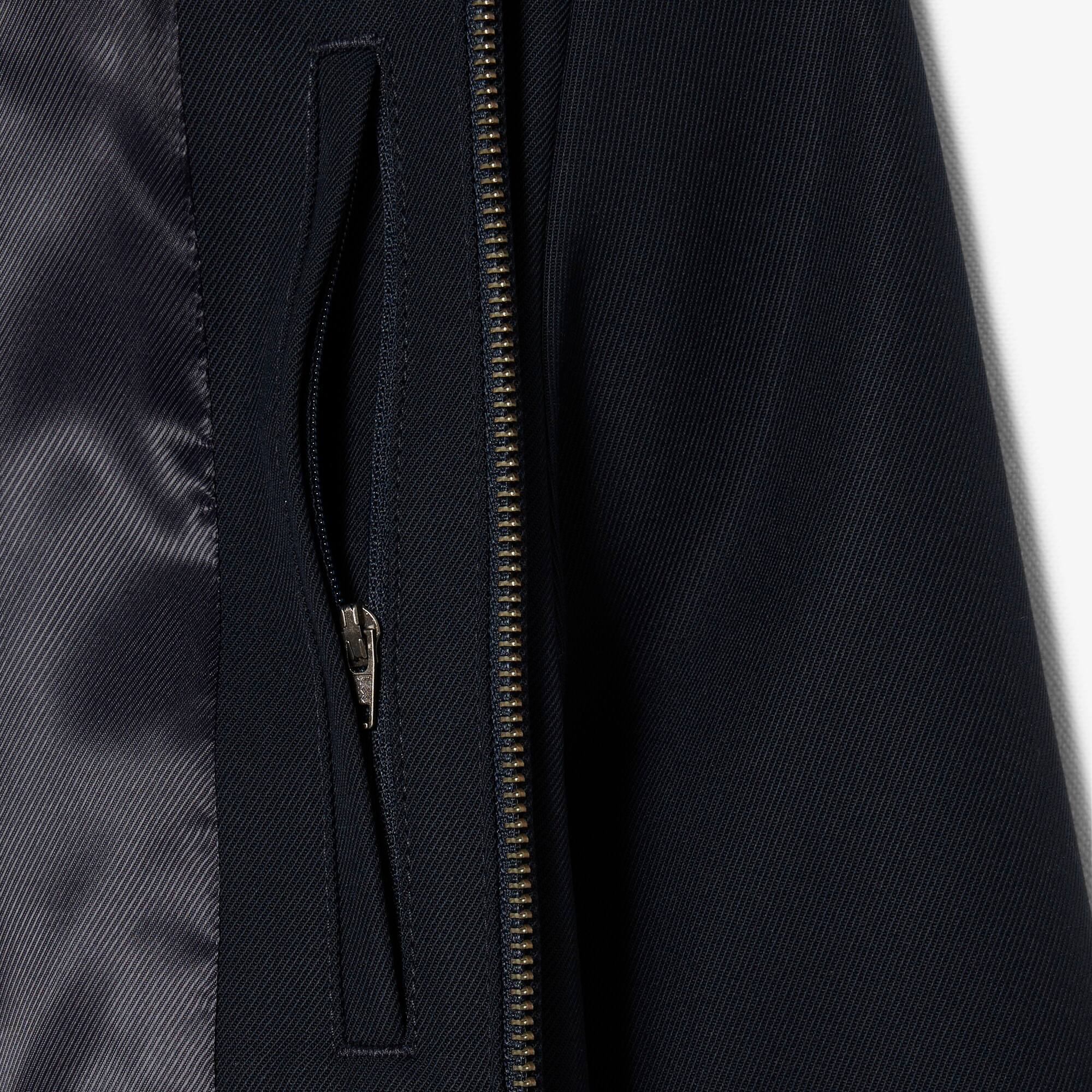 Wool blend Twill Jacket - Black