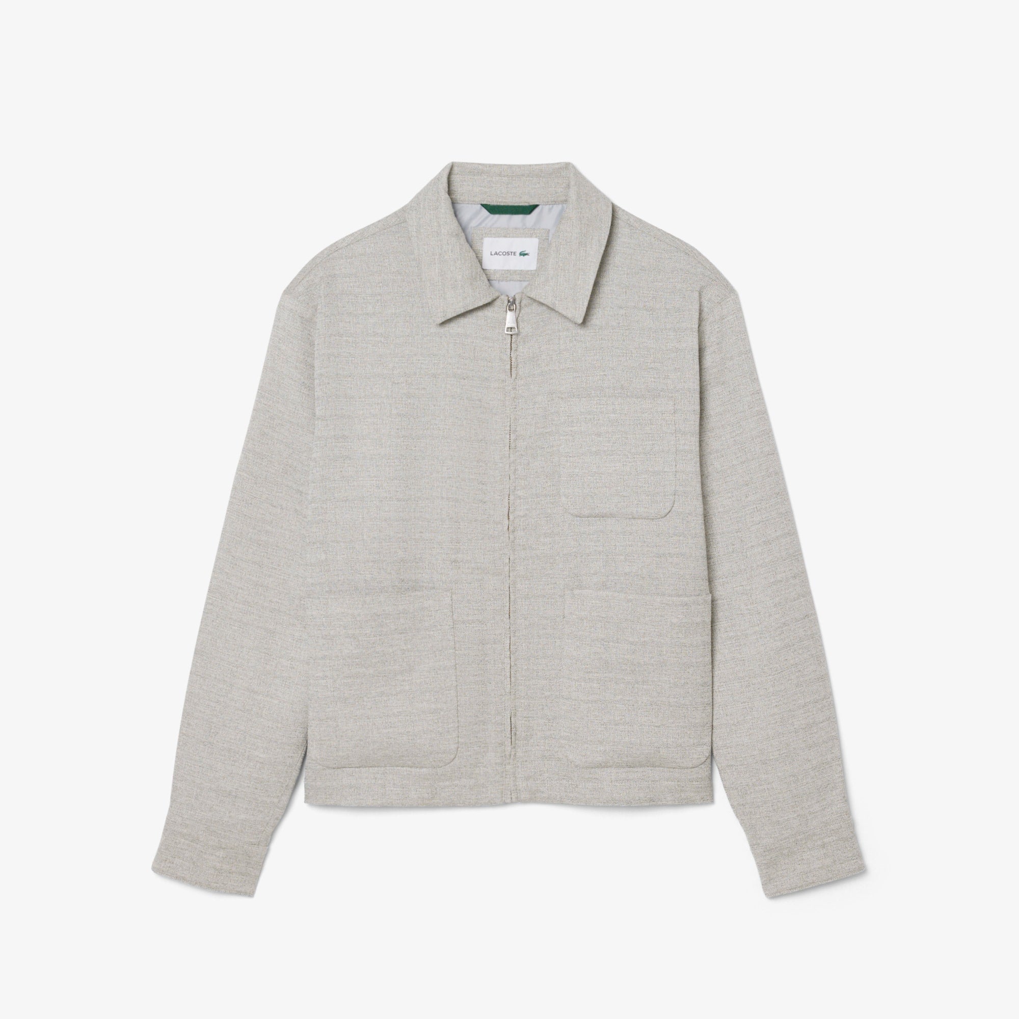 Short Textured Jacket - Grey