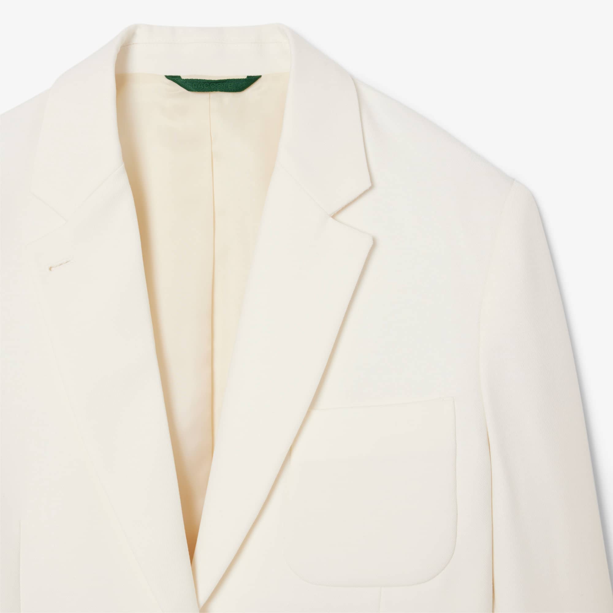Women's Wool Twill Blazer - Cream