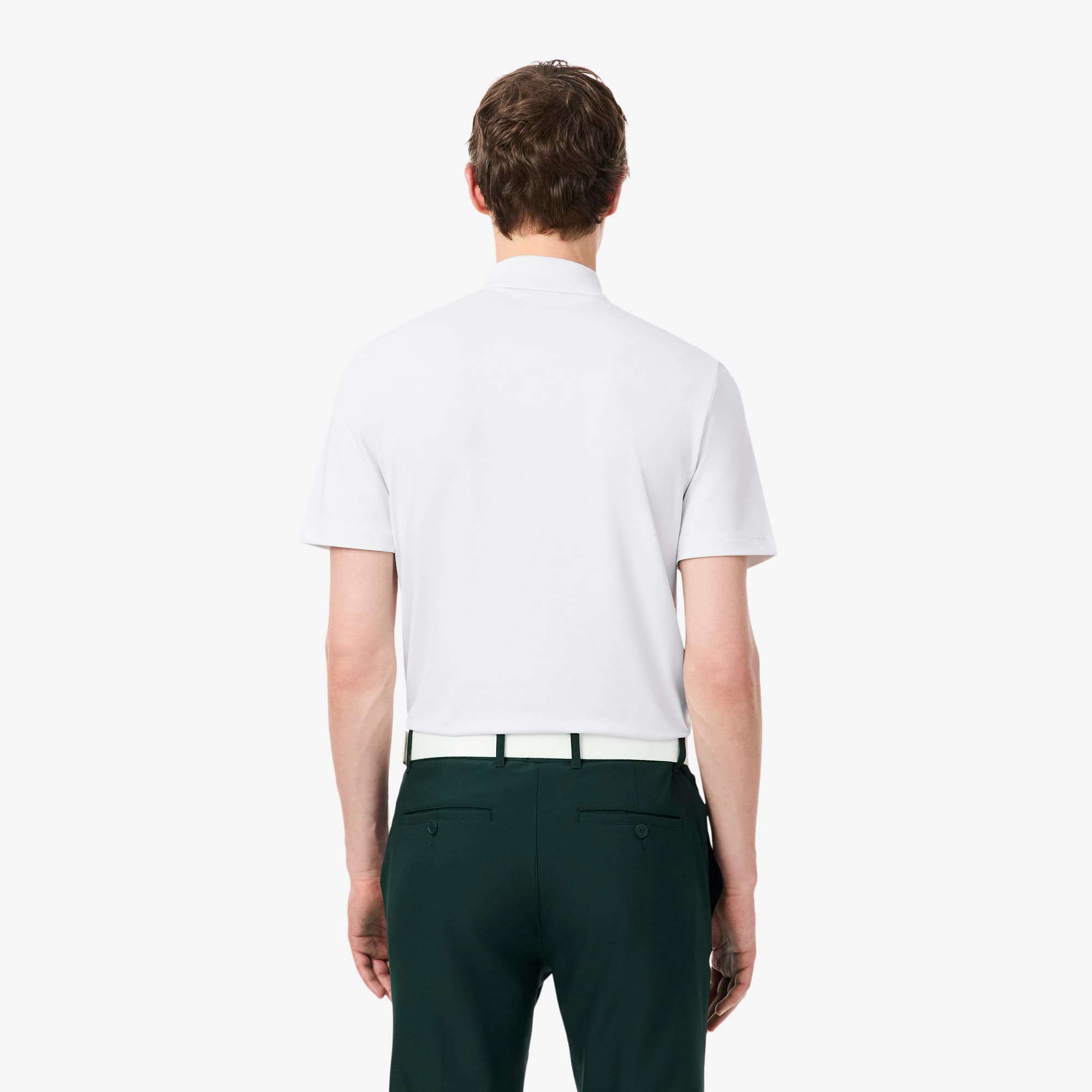 Ultra Dry Stretch Golf Polo - White