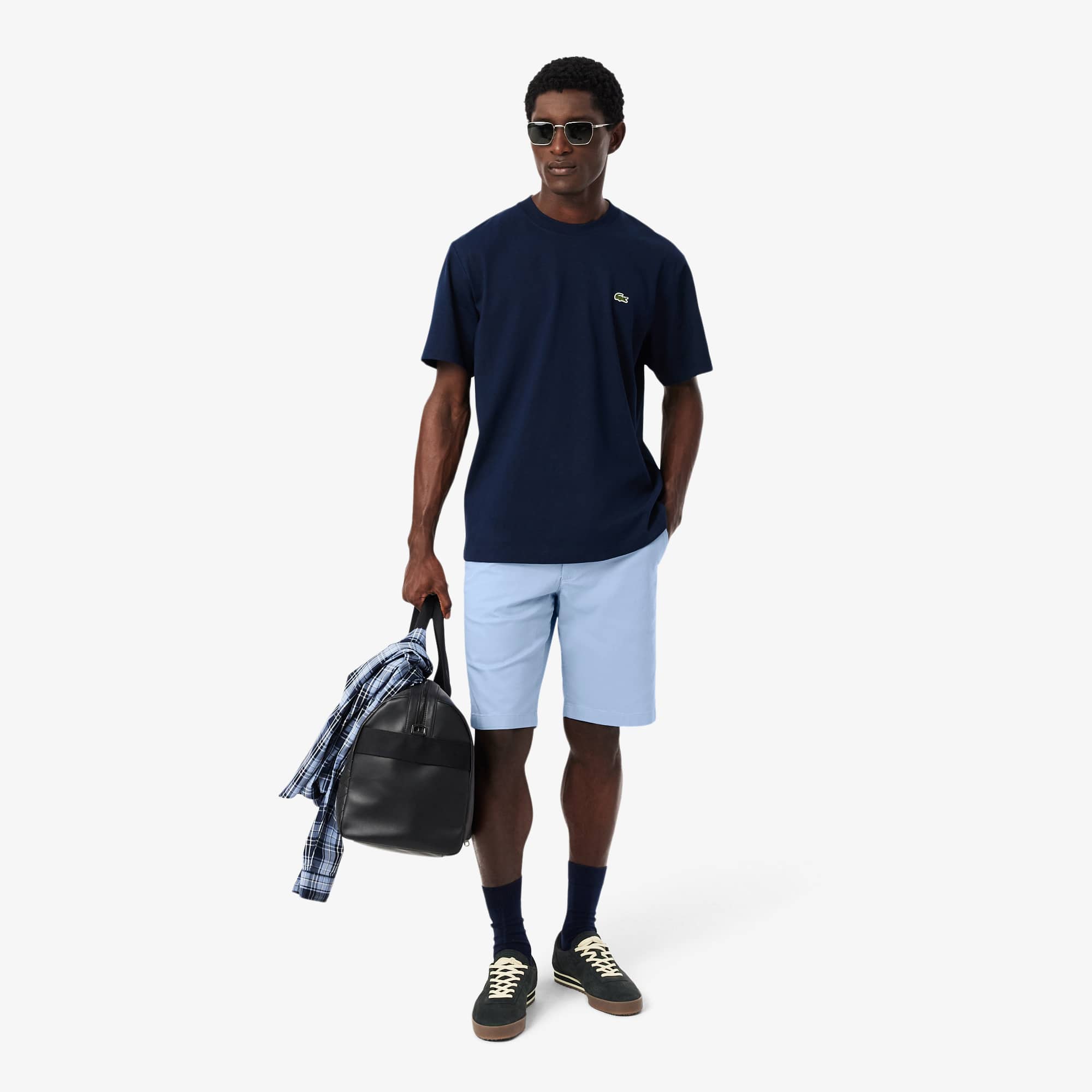 Stretch Twill Chino Shorts - Light Blue