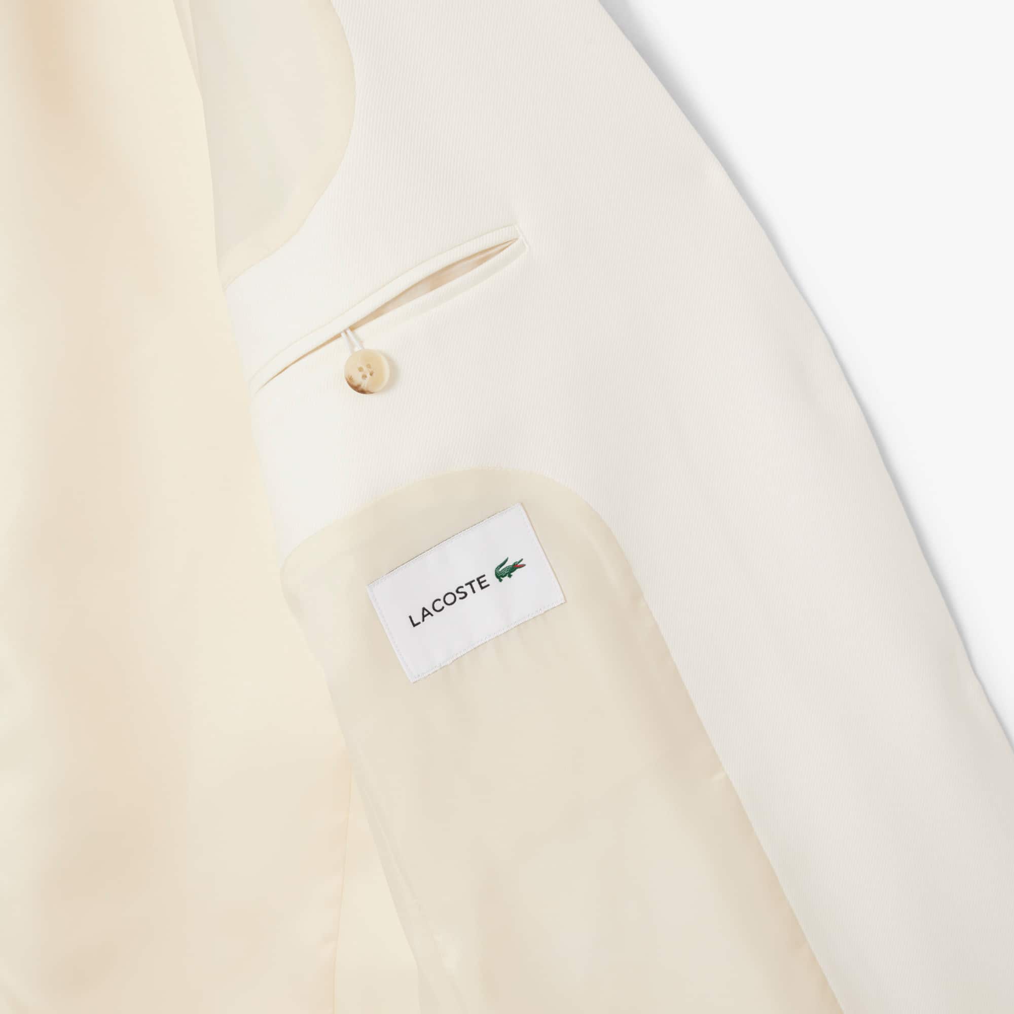 Women's Wool Twill Blazer - Cream