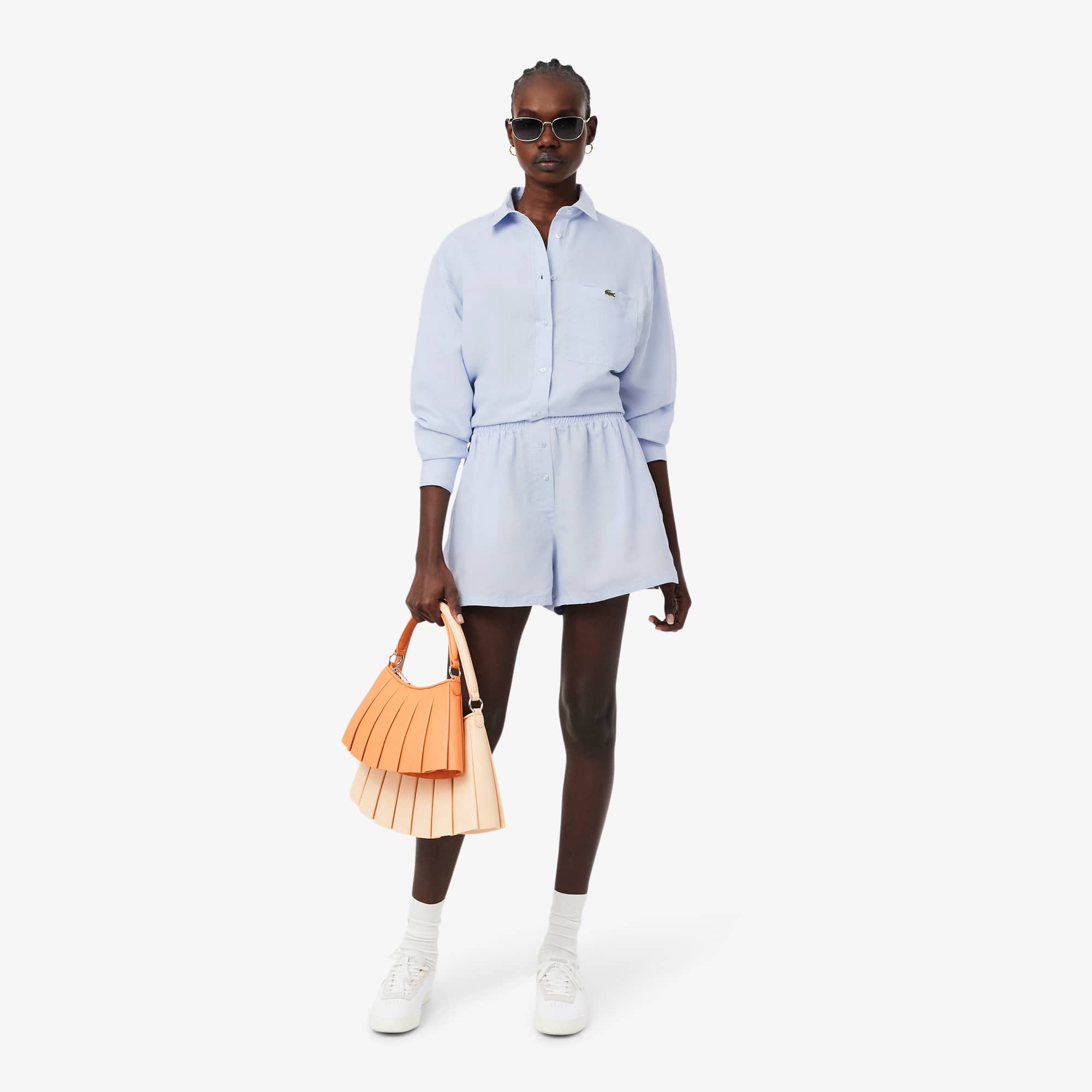 Oversized Linen Blend Shirt - Phoenix blue