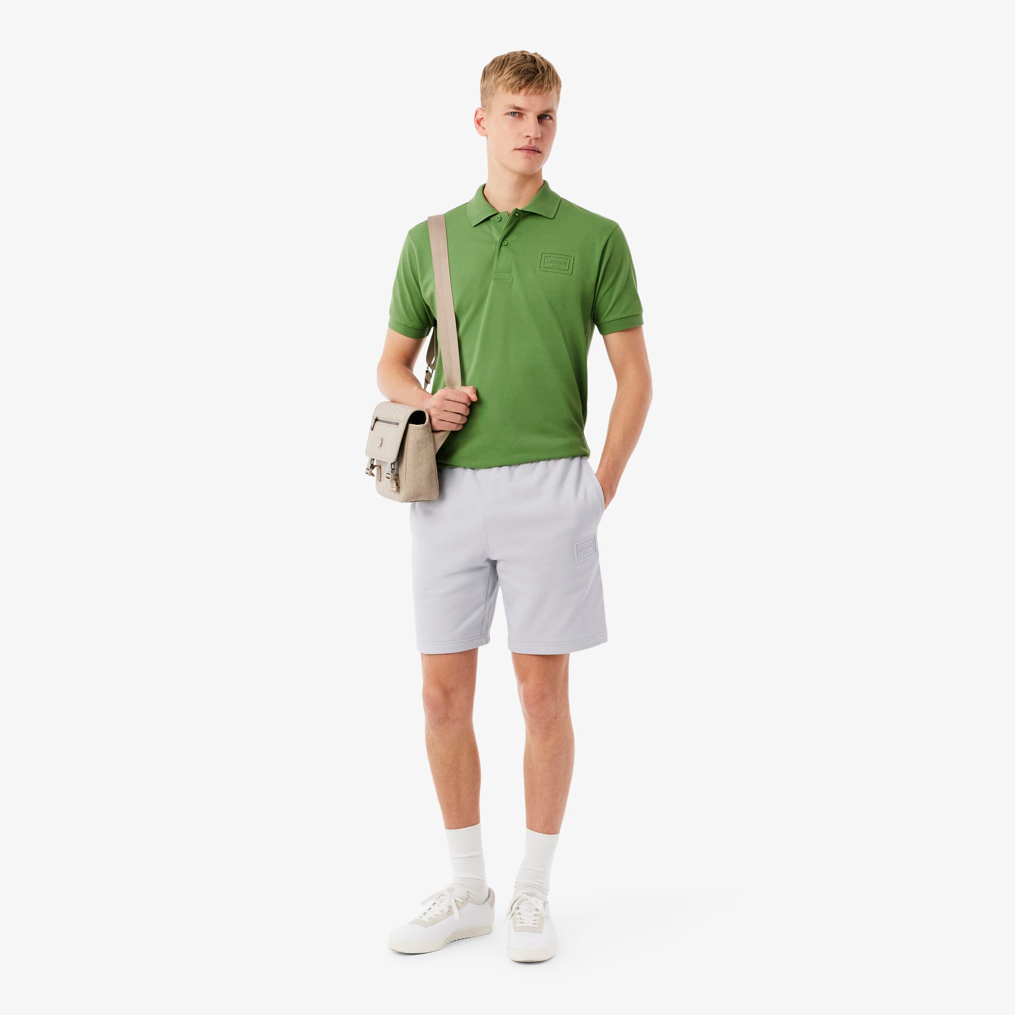 Regular Fit Fleece Shorts - Light Grey