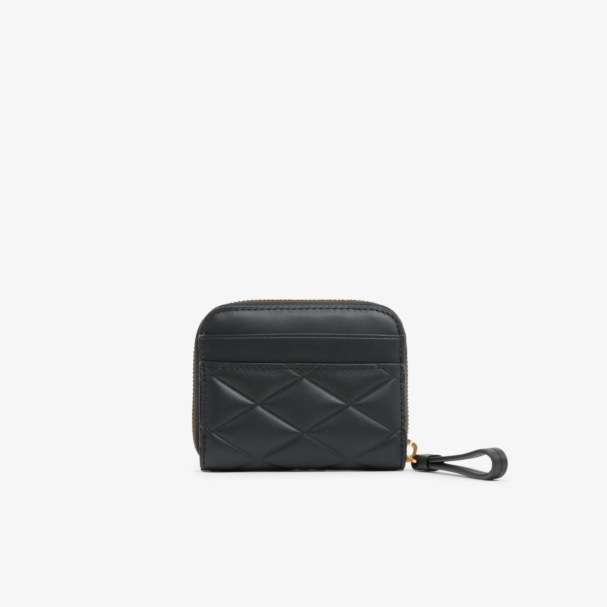 Small Crocodelle Leather Coin Purse - Black