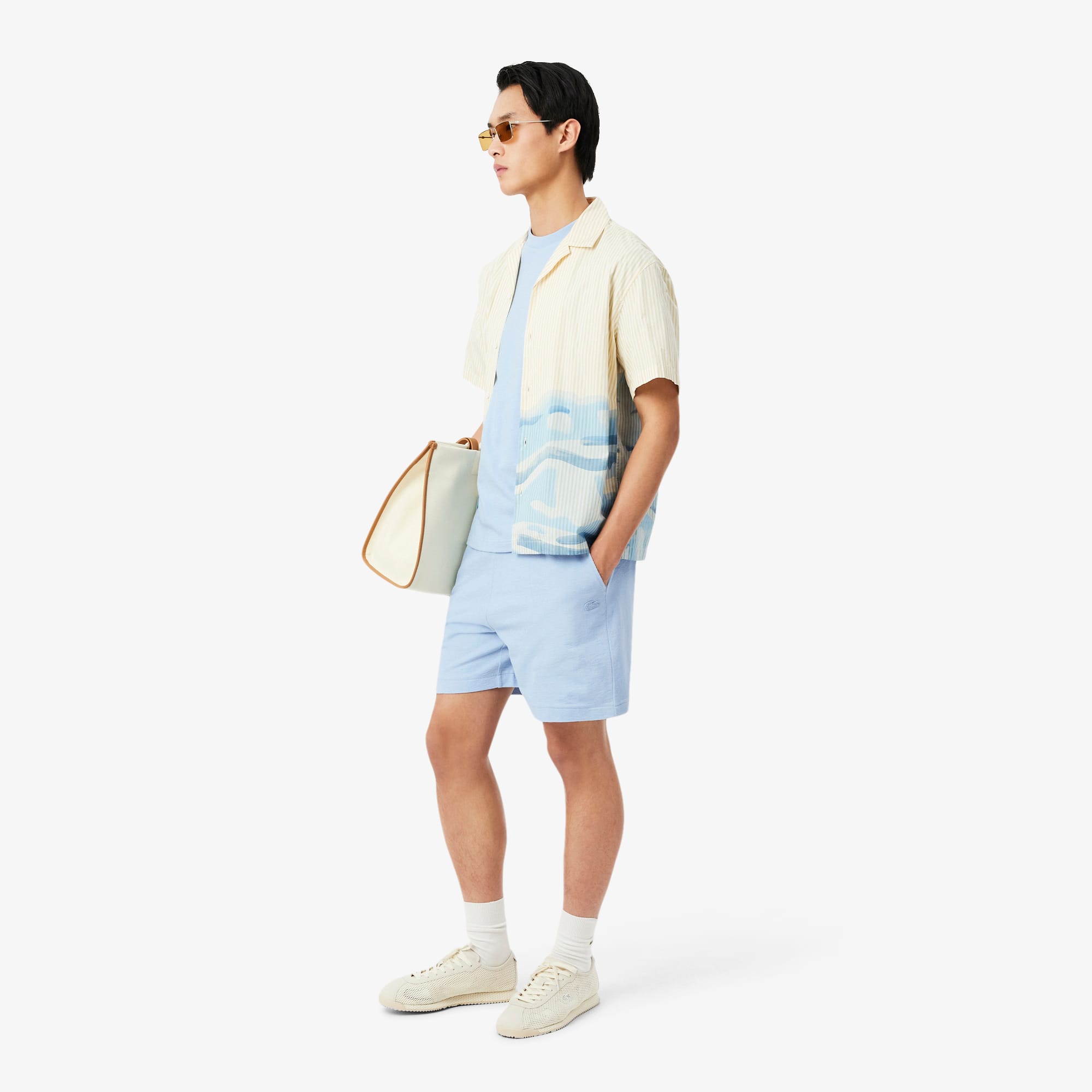 Textured Jersey T-Shirt - Light Blue