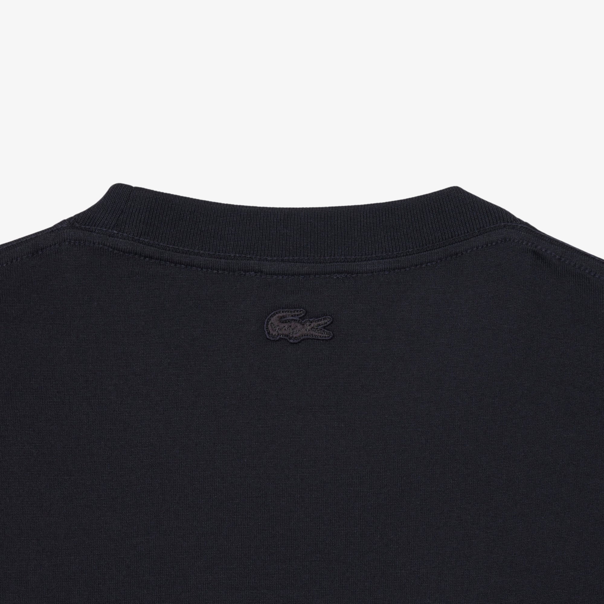 Embroidered Heavy Jersey T-Shirt - Black