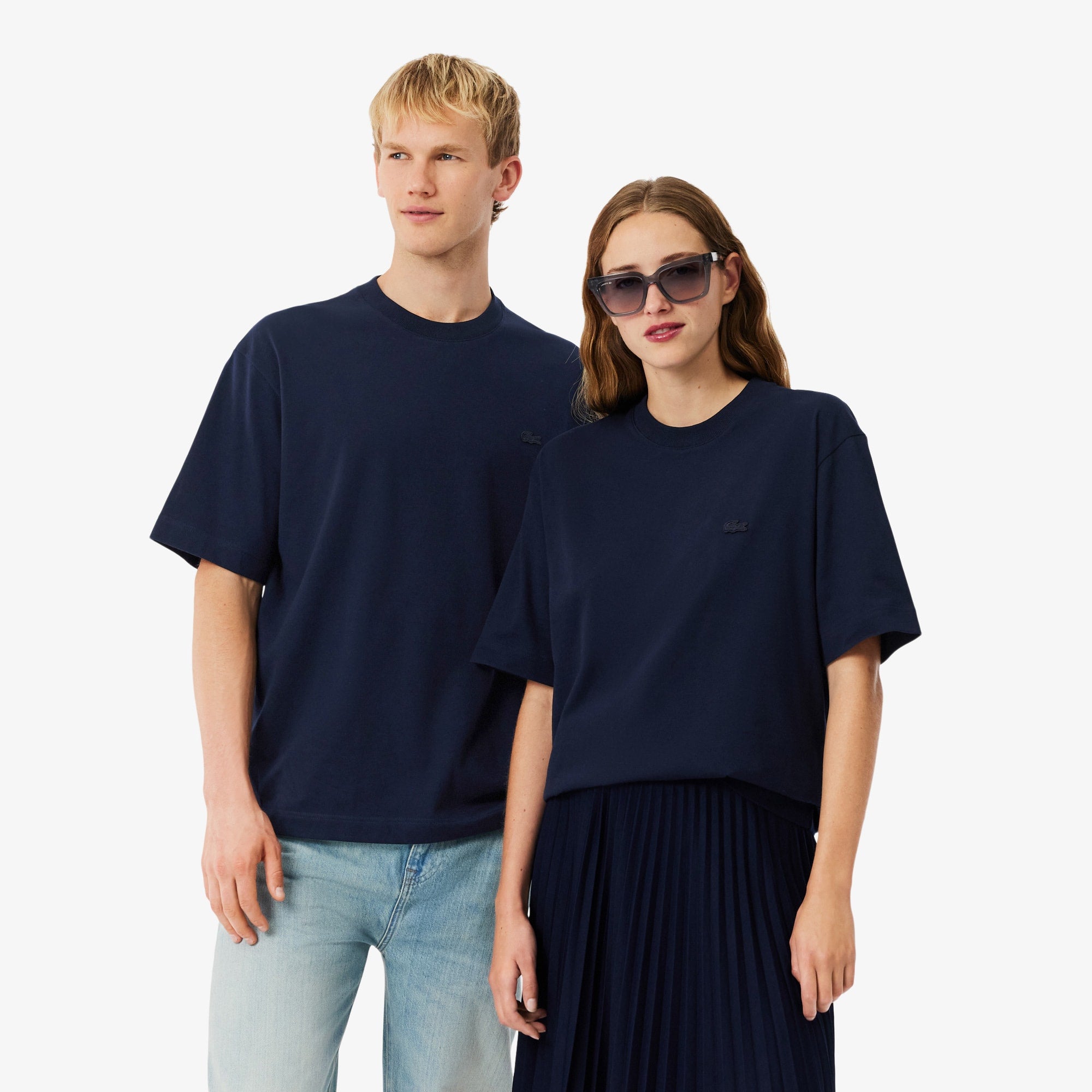 Unisex Loose Fit Heavy Jersey T-Shirt - Navy Blue