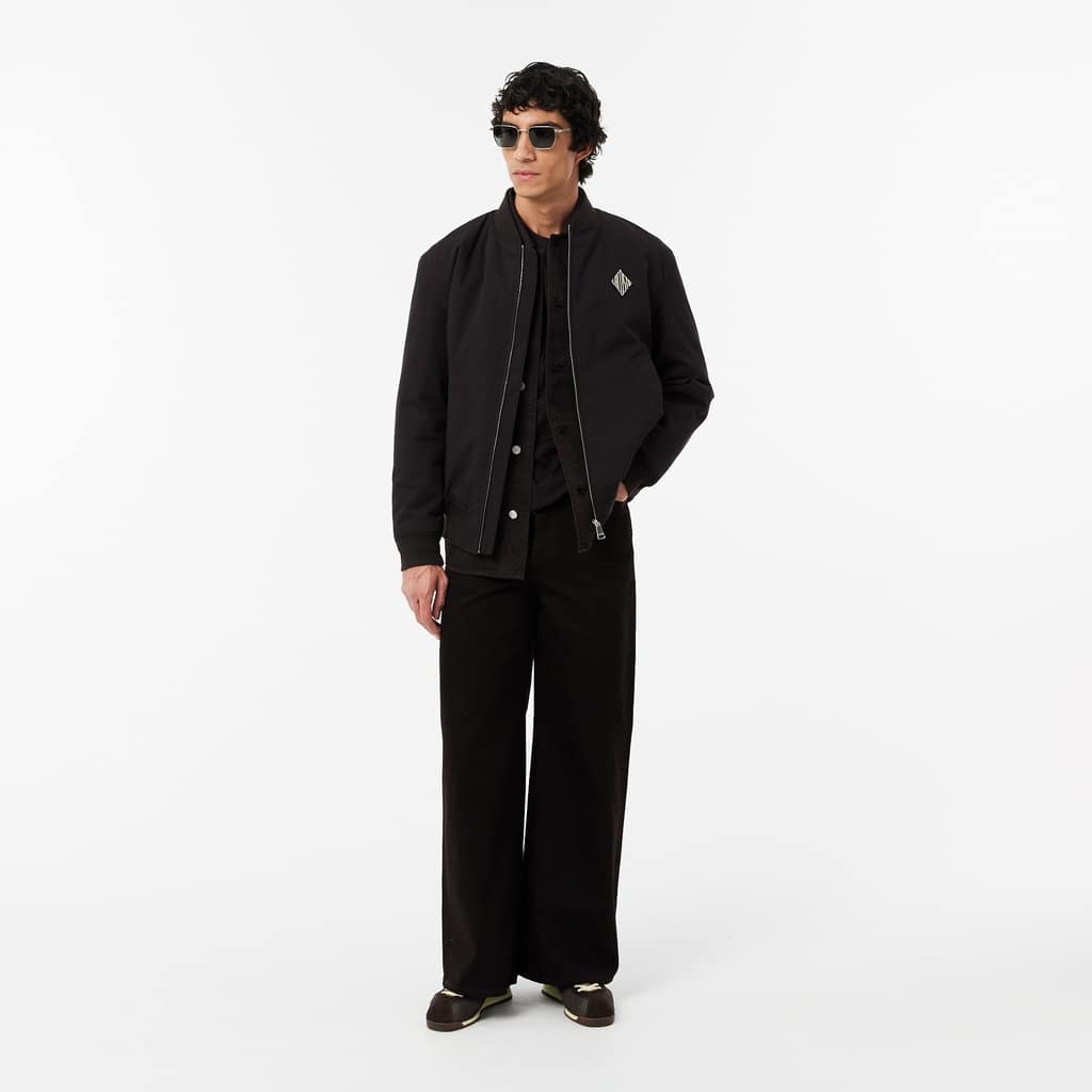 Oversized Denim Overshirt - Brown