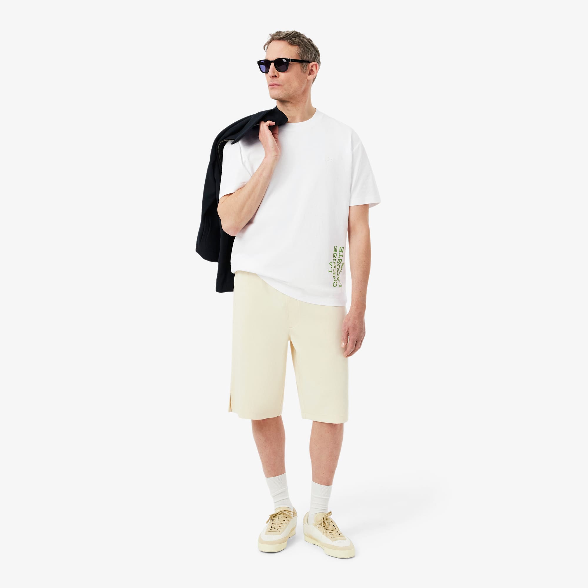 Relaxed Fit Printed Cotton T-Shirt - White