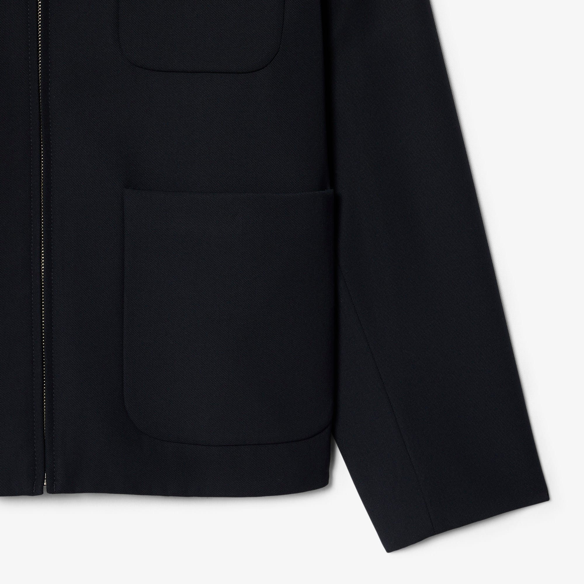 Wool blend Twill Jacket - Black