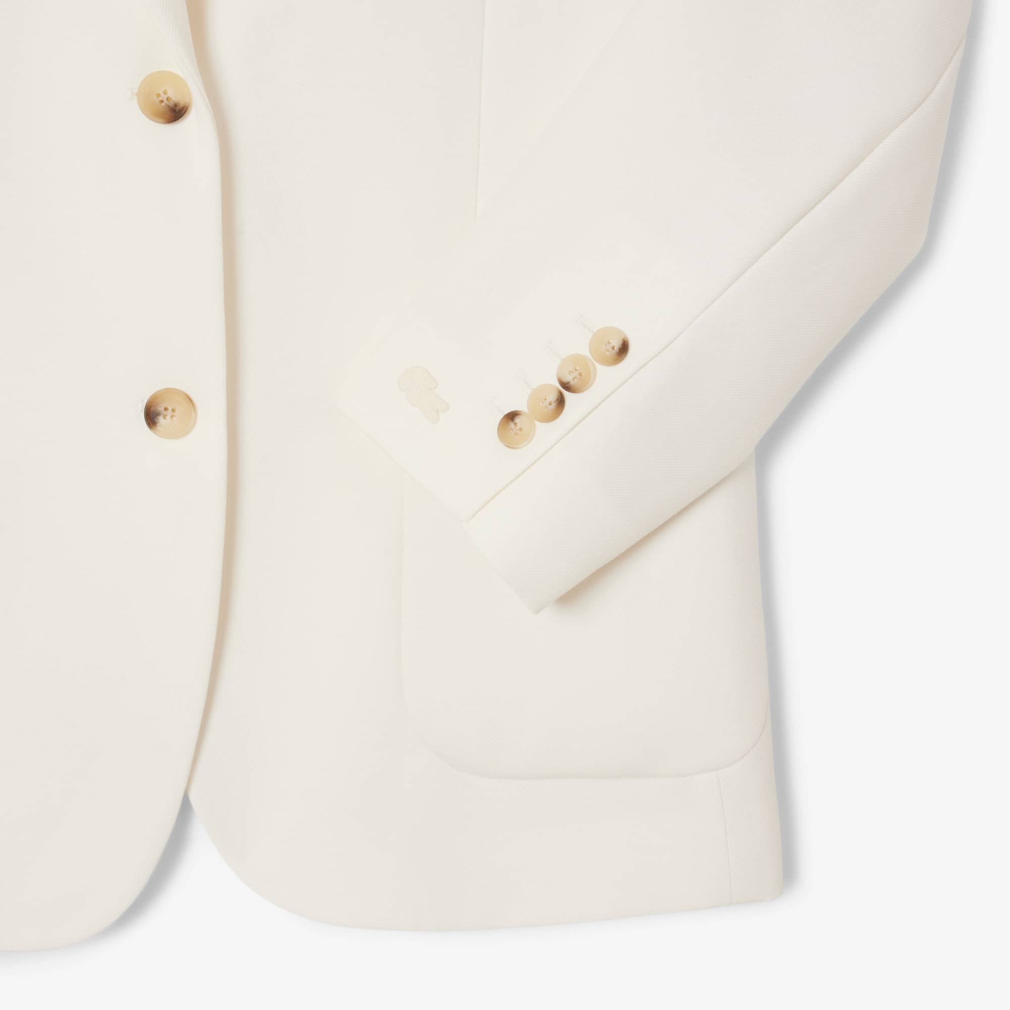 Women's Wool Twill Blazer - Cream